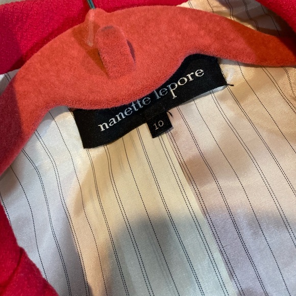 Nanette Lepore Pink Short Sleeve Jacket S10 - Picture 4 of 10